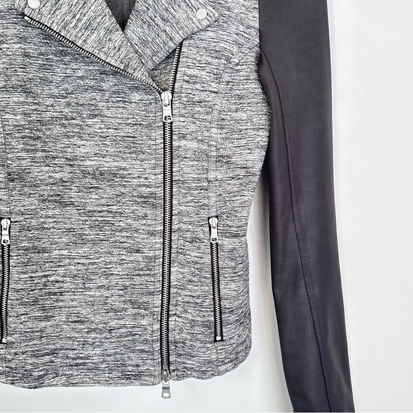 Armani Exchange AX Women Mixed Media Moto Jacket XS- Small w/pockets C150 - Picture 8 of 16